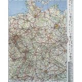 Produkt-Bild: Nobo 1900704 Deutschlandkarte laminiert 100x132 cm Stra&szlig;enkarte (DE)
