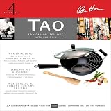 Ken Hom Tao 32cm non stick carbon steel 4 Piece Set  
