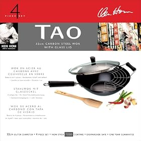 Ken Hom Tao 32cm non stick carbon steel 4 Piece Set��