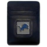 NFL Detroit Lions Executive Leather Money Clip Cardholder