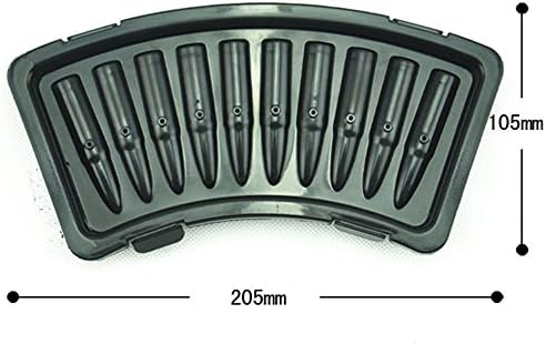TOOZI Bullet Shape Ice Molds - Food-Grade Silicone 10 Bullets mold Green
