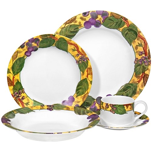 Corelle Impressions 20-Piece Dinnerware Set, Service for 4, Tuscan Vine Corelle Impressions 20-Piece Dinnerware Set, Service for 4, Tuscan Vine