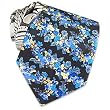 Roberto Cavalli Animal and Flower Print Silk Tie