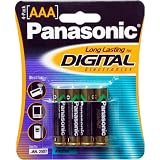 PANASONIC LR-03GA/4B Alkaline AAA Batteries - 4 Pack