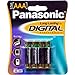 PANASONIC LR-03GA/4B Alkaline AAA Batteries - 4 Pack