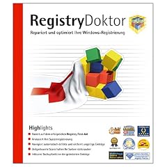 Registry First Aid, CD-ROM Repariert und optimiert Ihre Windows-Registrierung. F�r Windows 95/98/ME/NT 4/2000/XP und 2003 Standard Server