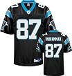Muhsin Muhammad Jersey: Reebok Black Replica #87 Carolina Panthers Jersey
