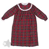 Red Plaid Classic Nightgown for Girls