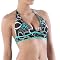 Mossimo® Printed Halter Swim Top- Black