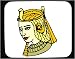 Decorated Mouse Pad with Africa, queen, Egypt