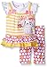 Nannette Baby Girls' Little 2 Piece 2fer Look Top Playwear Set