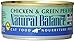 Natural Balance Canned Cat Food, Limited Ingredient Chicken And Green Pea Recipe, 6 Ounce, Pack Of 24