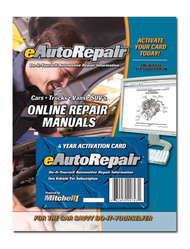 Mitchell1 eAutoRepair Do-It-Yourself Automotive Repair Information (4-Year Activation Card)