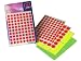 Avery 8mm diameter circular red adhesive labels, PACK of 520 labels