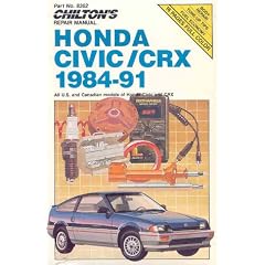 Honda Civic/CRX 1984-91 (Chilton Model Specific Automotive Repair Manuals)