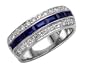1.75 cttw Karina B(tm) Genuine Sapphire Band - Platinum, 18kt White or Yellow Gold