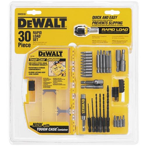 DeWalt DW2518 Rapid Load 30 Piece Drilling and Driving Set in Plastic Case