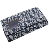 クリスチャン･ディオール CHRISTIAN DIOR ブルー ロゴジャガード TLO43032 ニつ折り財布の画像