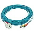 10Gb Fiber Optic Cable, ST/SC, Multi Mode, Duplex - 10 Meter (50/125 Type) - Aqua