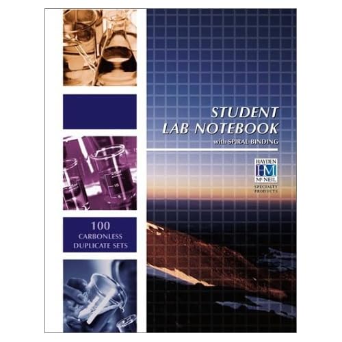 Student Lab Notebook: 100 Spiral Bound duplicate pages