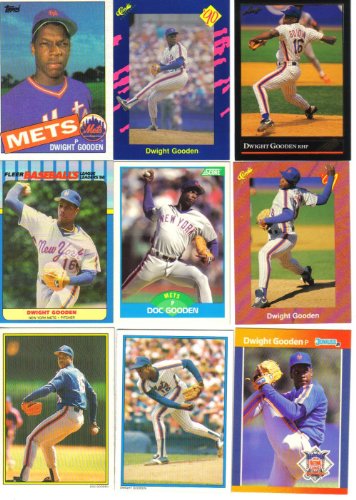 Dwight Gooden New York Mets Baseball Card Lot with Rookie