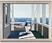 Striped Hammock Ocean Scene Framed Art Lu Zhen - Huan