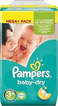 Pampers Windeln Baby Dry Gr. 3+ Midi Plus 5-10 kg Mega Plus Pack (1 x 104 St&uuml;ck)