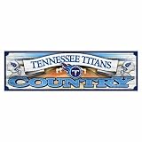 NFL Tennessee Titans 9-by-30 Wood Sign