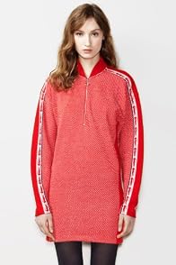 Fashion Show Zipped Dress With Croc On Sleeves