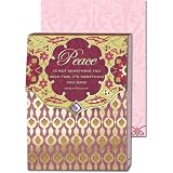 Peace not something you wish for, It's something you make Gold Foil Embellished Notepad