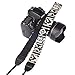 Eggsnow Camera Shoulder Strap Universal Vintage Camera Neck Belt Strap for Women Men All DSLR SLR Nikon Canon Sony Olympus Pentax Samsung-White Black