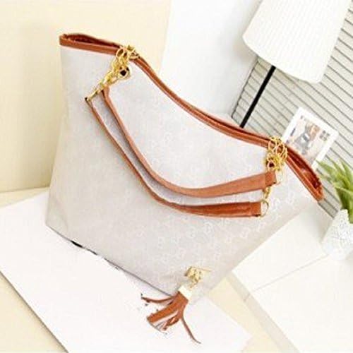 New Bolsa Franja Shoulder Bag Famous Brand Designer Pu Canvas Bags Women Tote Messenger Bags Vintage Leather Handbags Tassel