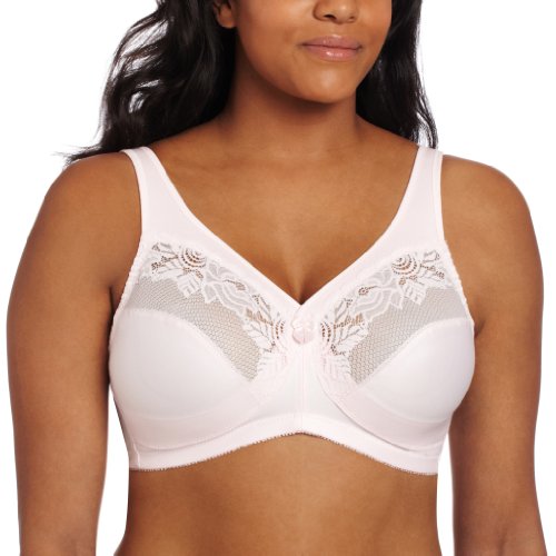 Glamorise Women's MagicLift Full Figure Minimizer Support Bra, Pink, 44DD