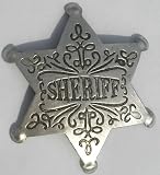 Sheriff 6 Pt Ornate Old West Police Badge