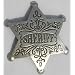 Sheriff 6 Pt Ornate Old West Police Badge