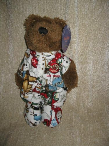 Hard Rock Cafe Hotel Herrington Bear Las Vegas Snowman Pajamas Onsie 12" Plush