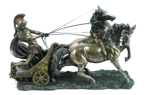 Roman Chariot Bronze Finishing Statue