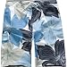 HIC Scratch Floral Mens Boardshorts - Blue