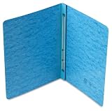 Smead 81052 Pressboard Side Opening Report Cover with Holes 8-1/2 C to C, 11 x 8-1/2, Blue, Carton of 100