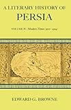 A literary history of Persia