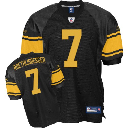Reebok Pittsburgh Steelers Ben Roethlisberger Authentic Alternate Jersey Size 48