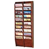 Wooden Mallet MR48-20MH Magazine Rack