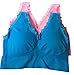 Womens Cozy 2 Pack Seamless Stretchy Wirefree Lace Trim Sports Sleep Bra