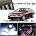 Classy Autos Acura TSX White Interior LED Package (8 Pieces)