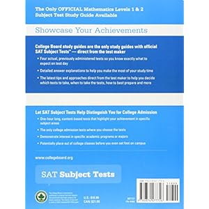 The Official SAT Subject Tests in Mathematics Levels 1 & 2 Study Guide