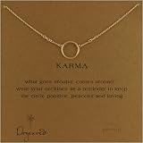 DOGEARED Karma Necklace Gold Dipped