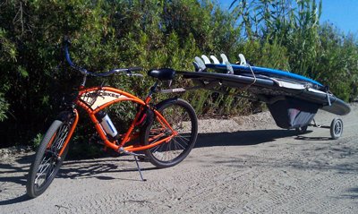 SUP Stand up paddle surfing wheele bike Trailer