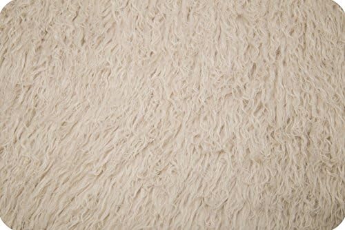 Curly Latte Alpaca Faux Fur Large Size 36" X 20" Photo Prop