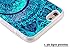 6S Case Design,Hungo Soft TPU Silicone Protective Cover Case Compatible with Phone 6/6S Blue Beautiful Floral Art Fashionable Stylish Design Pattern Sayings