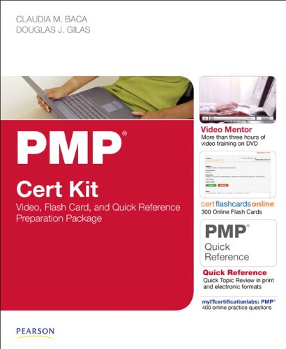 pmp pmbok4 cert kit video flash card and quick reference preparation package cert kits
